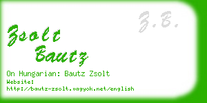 zsolt bautz business card